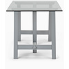 Neptune Hebden dinging table, glass top with painted legs Neptune Neptune Hebden dinging table, glass top with painted legs