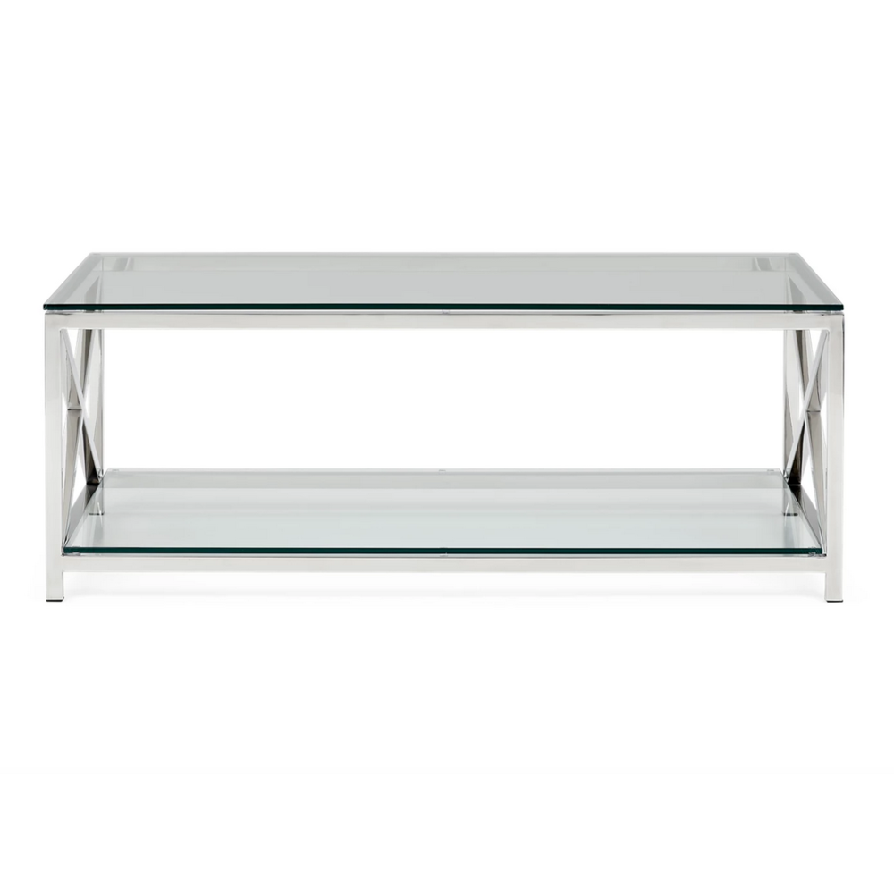 Neptune glass clearance coffee table