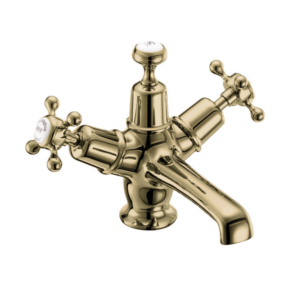 BB Edwardian Claremont 1-hole basin mixer with Click-Clack waste