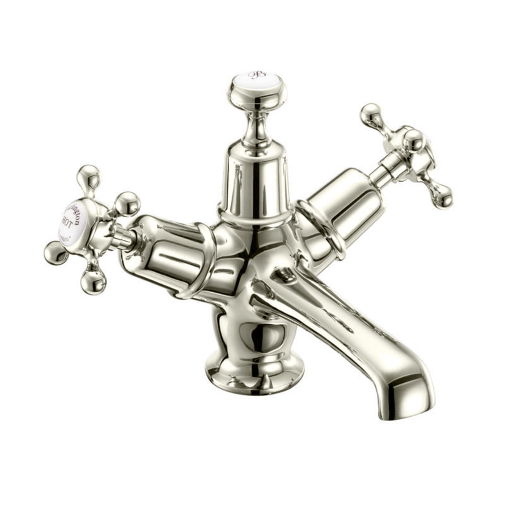 BB Edwardian Claremont 1-hole basin mixer with Click-Clack waste