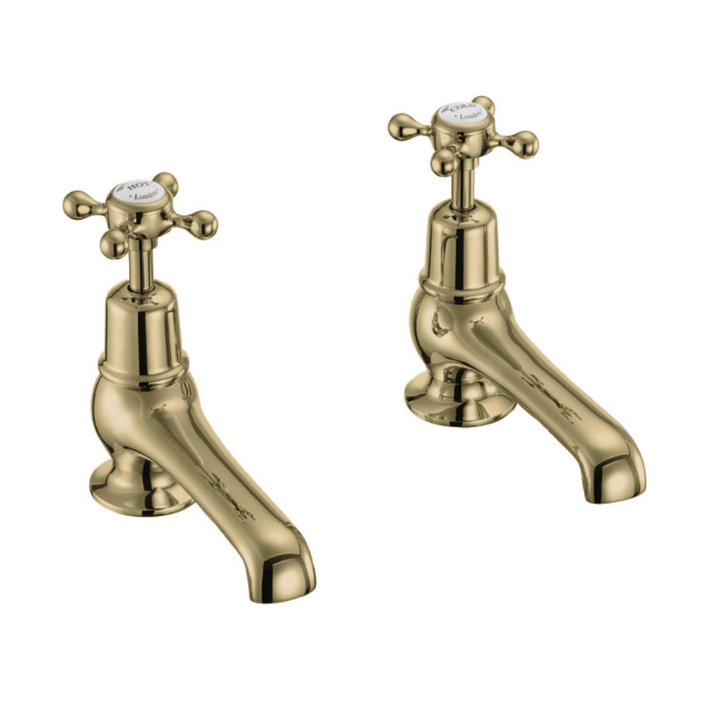 BB Edwardian Claremont pillar taps (pair) with 5"-spout