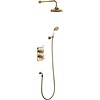 BB Edwardian Trent Concealed thermostatic shower valve with shower rose and  hand shower