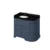 100 Waschtischschrank mit Minerva-Platte Black Granite und Waschbecken links FC2-BB98L BB Edwardian 100 Waschtischschrank mit Minerva-Platte Black Granite und Waschbecken links FC2-BB98L