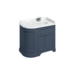 100 Waschtischschrank mit Minerva-Platte Carrara weiss und Waschbecken rechts FC3-BC98R BB Edwardian 100 Waschtischschrank mit Minerva-Platte Carrara weiss und Waschbecken rechts FC3-BC98R