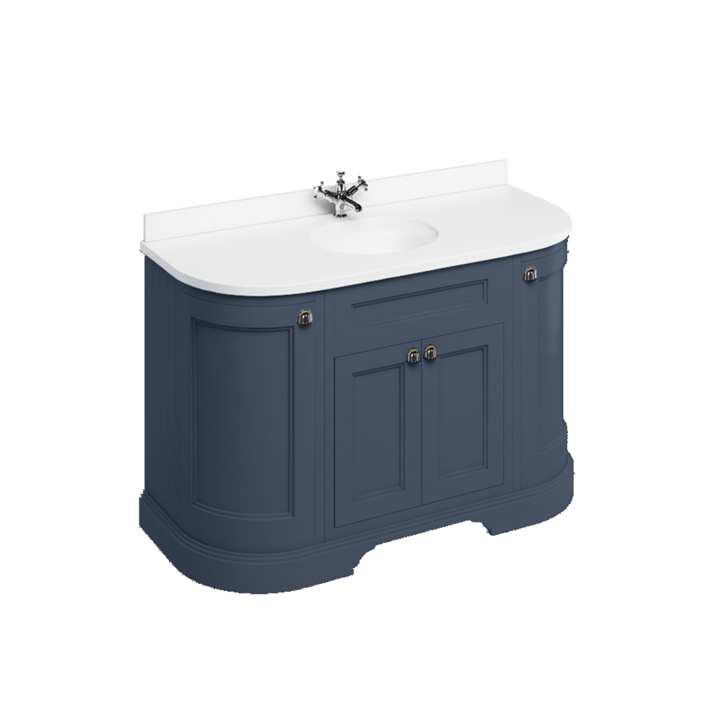 BB Edwardian 134 basin unit with white Minerva top and basin FC1-BW13