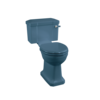 BB Edwardian Bespoke Close coupled toilet with cistern - p-trap - Alaska Blue