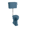 BB Edwardian Bespoke Halfhoog toilet (PK) met porseleinen reservoir - Alaska Blue