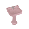 BB Edwardian Bespoke Edwardian Bespoke 56cm basin Confetti Pink with pedestal