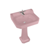 BB Edwardian Bespoke Edwardian Bespoke 62cm basin Confetti Pink with pedestal