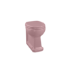 BB Edwardian Bespoke Staande toilet pot Confetti Pink - tegen de muur te monteren