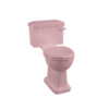 BB Edwardian Bespoke Duoblok toilet met porseleinen hendel, achteruitlaat (PK) - Confetti Pink