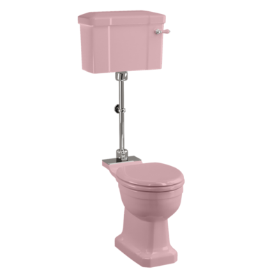 Medium-WC mit Keramikspülkasten  - Confetti Pink