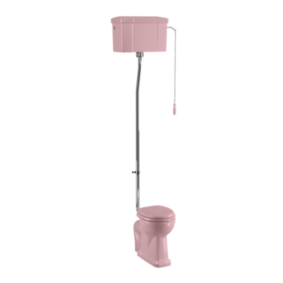 High level WC with ceramic cistern - Confetti Pink