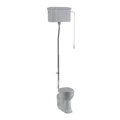 High level WC with ceramic cistern - Moon Grey