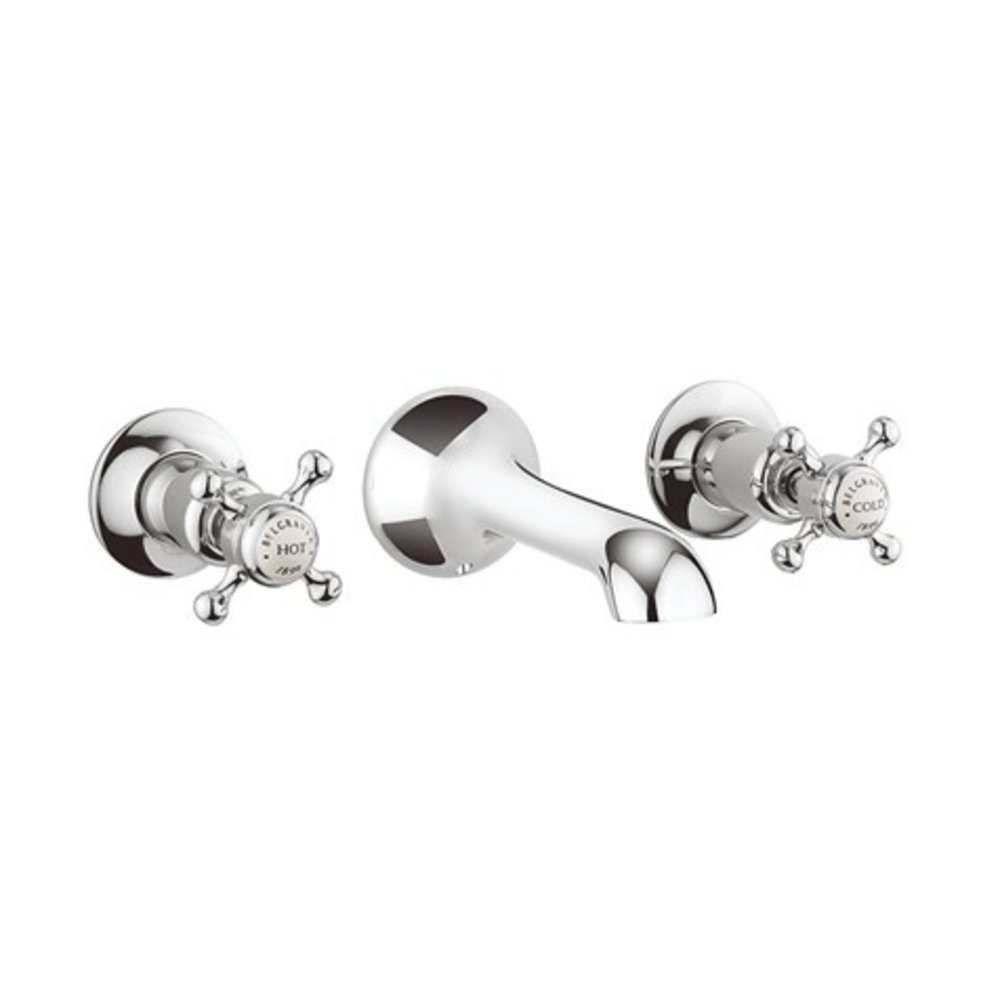 Belgravia Belgravia 3-hole basin mixer wall mounted 131WN