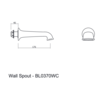 Belgravia Belgravia wall mounted bath spout 0370W