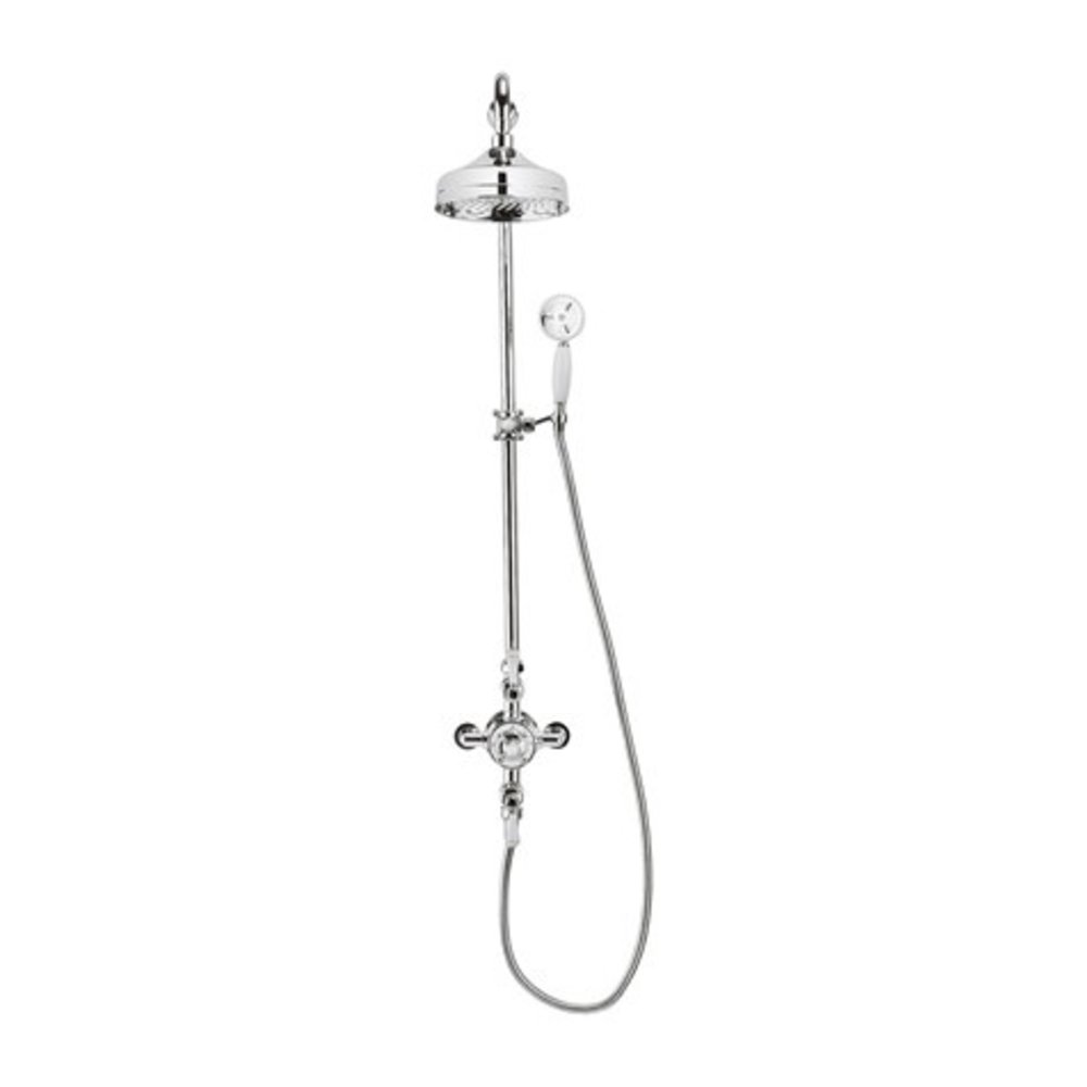 Belgravia Belgravia exposed thermostatic shower with 8" rose and hand shower BEL_SLIDER