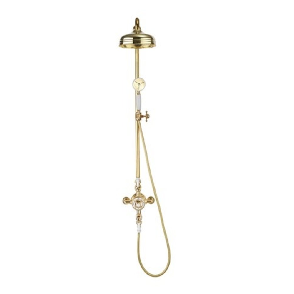 Belgravia Belgravia exposed thermostatic shower with 8" rose and hand shower BEL_SLIDER