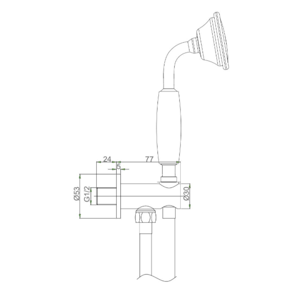 Belgravia Belgravia Handshower set 964