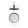 Belgravia Belgravia 8" (20cm) shower rose easy clean FH08C_EC+