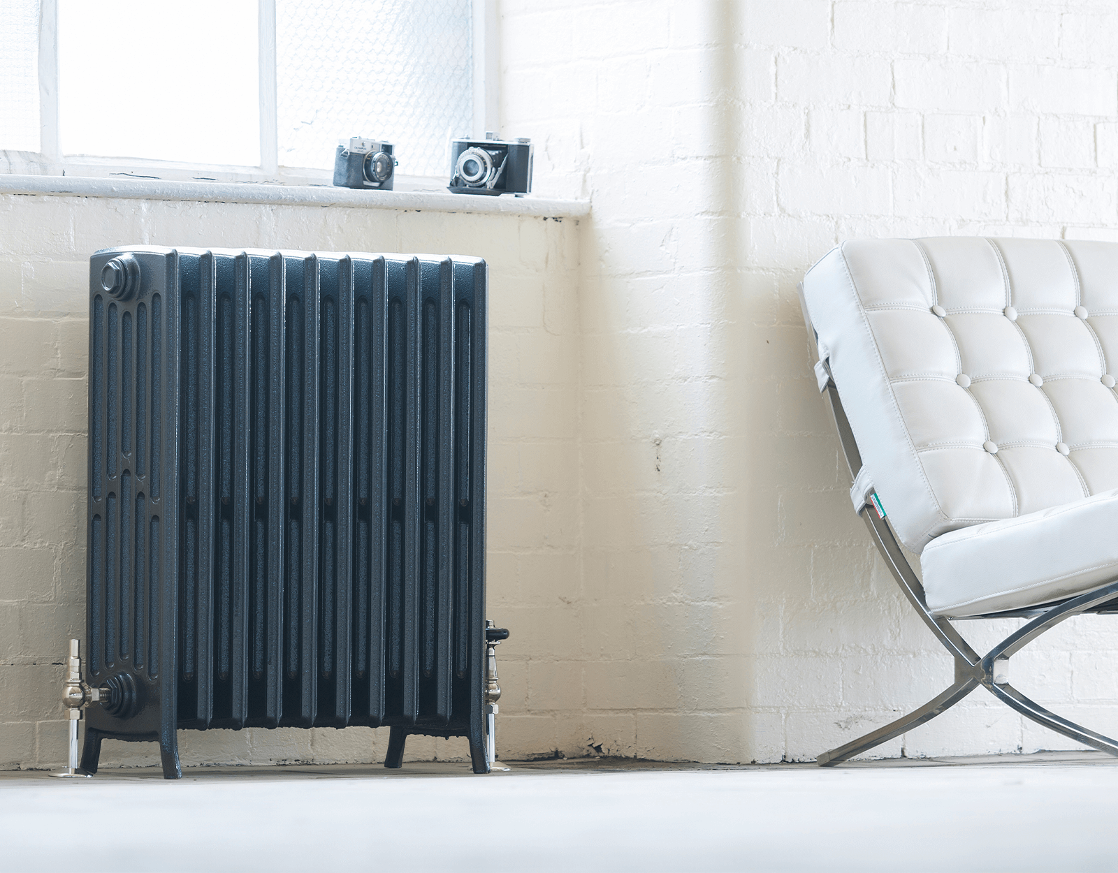 Klassieke gietijzeren radiator gewoon, zonder dekor Edwardian 960/6 ...