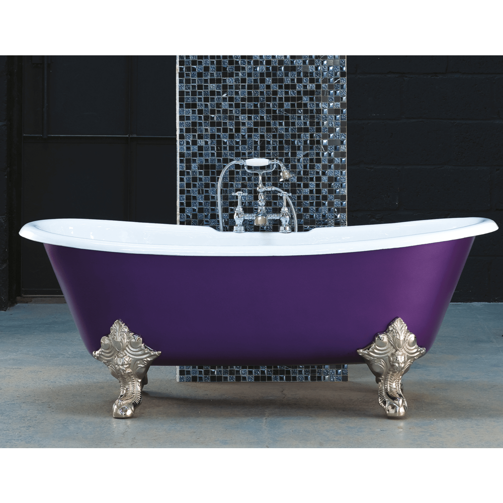 Arroll Freestanding cast iron bath with feet 'Milan'