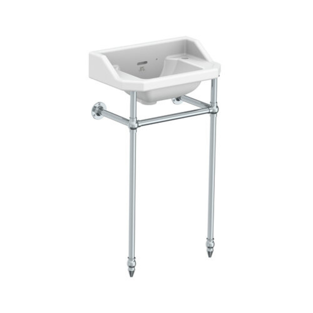 Lefroy Brooks 1900 Classic LB Classic cloakroom basin Charterhouse with metal stand
