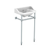 Lefroy Brooks 1900 Classic LB Classic cloakroom basin Charterhouse with metal stand