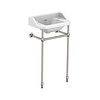 LB Classic cloakroom basin Charterhouse with metal stand Lefroy Brooks 1900 Classic LB Classic cloakroom basin Charterhouse with metal stand