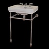 Retro wastafel Deco 63cm met metalen onderstel Perrin & Rowe Deco Retro wastafel Deco 63cm met metalen onderstel