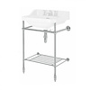 Bard & Brazier B&B Clarence basin stand with rail shelf for Charterhouse 62cm basin - CBR