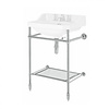 Bard & Brazier B&B Clarence basin stand with glass shelf for Charterhouse 62cm basin - CBG