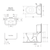 Imperial Deco Stand-WC mit Spülkasten - integrierter Bodenabgang