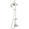 Perrin & Rowe Victorian White Exposed shower set 1 with 8" or 12" shower rose and hand shower