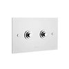 Aquadomo Diamond Dual Flush bedieningspaneel voor inbouwreservoir Aquadomo Aquadomo Diamond Dual Flush bedieningspaneel voor inbouwreservoir