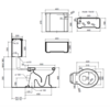 Sbordoni Neoclassica Low level toilet with ceramic cistern