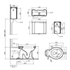 Sbordoni Neoclassica Hooghang toilet met porseleinen reservoir