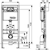 TCH TECE Dual Flush concealed cistern