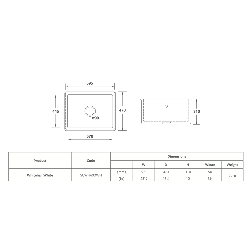Shaws Kitchen sink Whitehall