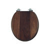 Burlington ex showroom:  Soft close black walnut toilet seat