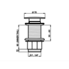 Perrin & Rowe P&R basin push waste 6806