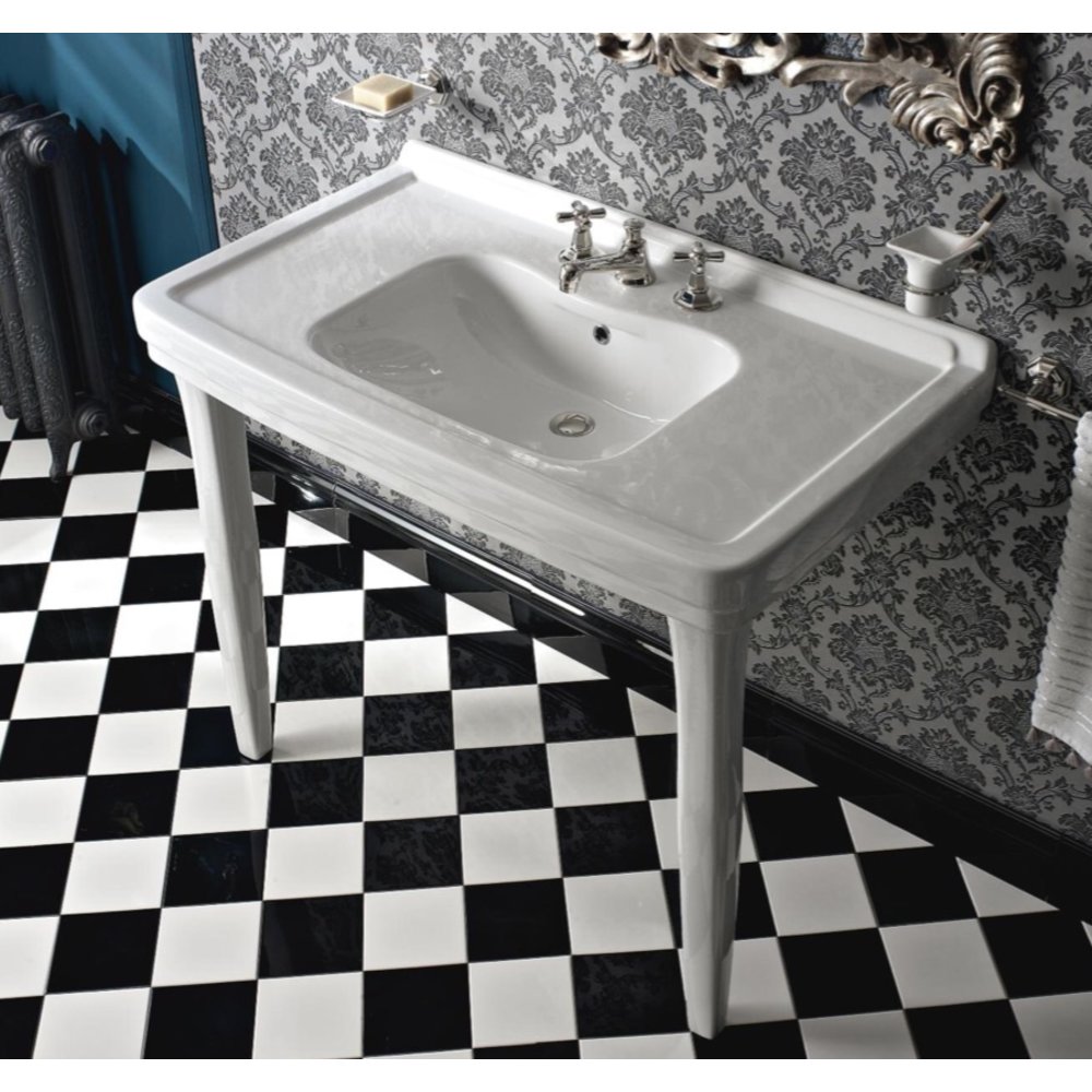 Sbordoni ex showroom: SB Neoclassica 105cm console basin with ceramic legs