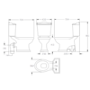 Edwardian Duoblok toilet met hendel Perrin & Rowe Edwardian Edwardian Duoblok toilet met hendel