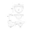 Nostagic cloakroom basin Edwardian 41cm Perrin & Rowe Edwardian Nostagic cloakroom basin Edwardian 41cm