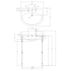 Lefroy Brooks Lissa Doon Klassisches Waschbecken 62cm mit Metall-Untergestell - LB Lissa Doon