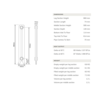 Arroll Gietijzeren radiator Rococo - 660 mm hoog