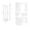 Arroll Gietijzeren radiator Rococo - 950 mm hoog