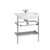 Traditional large 75cm Waschtisch mit Edelstahl-Untergestell Burlington Traditional large 75cm Waschtisch mit Edelstahl-Untergestell