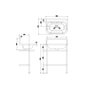 Traditional medium 65cm UPS basin with stainless steel stand Burlington Traditional medium 65cm UPS basin with stainless steel stand