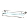 Perrin & Rowe Victorian PR Victorian glass shelf with towel rail